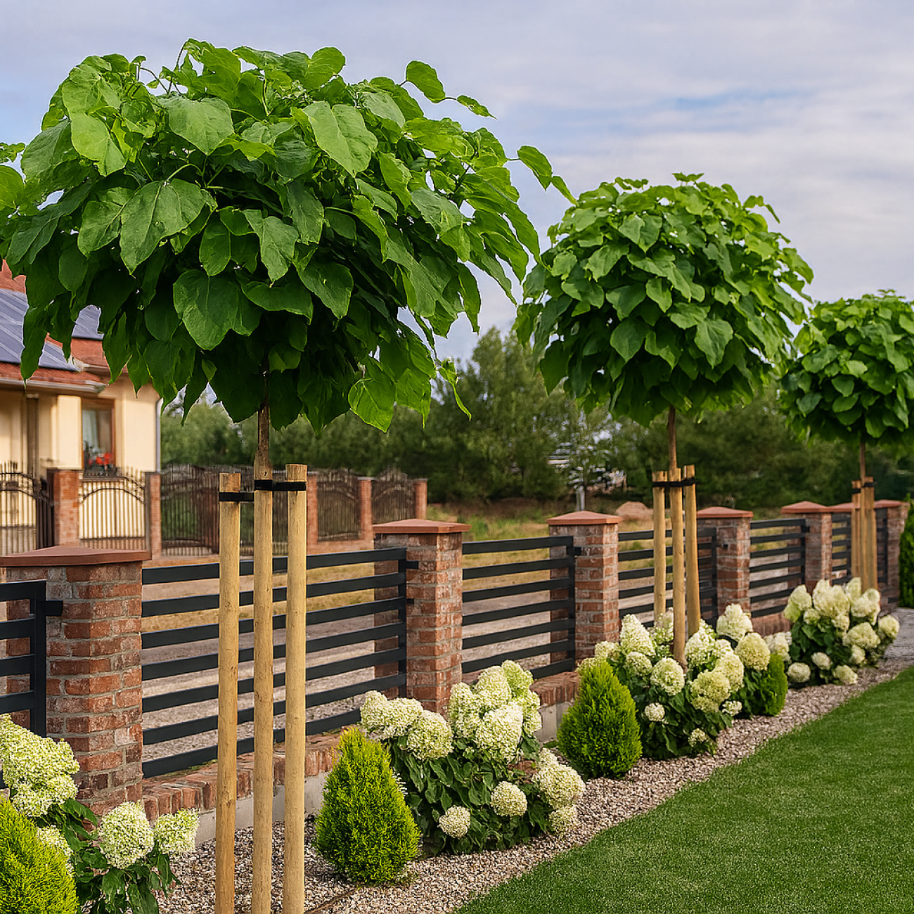 Obrázok Katalpa bignóniovitá (Catalpa bignonioides) ´NANA´ - výška 290-320 cm, obvod kmeňa 8/10 cm, kont. C30L